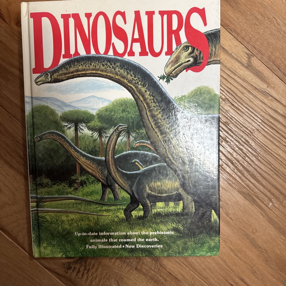 Dinosaurs Childrens Hardcover Book 1991 Crenson Dream House Illustrated Vintage